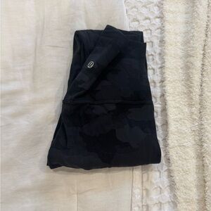 Lululemon Athletica Black Camo Leggings